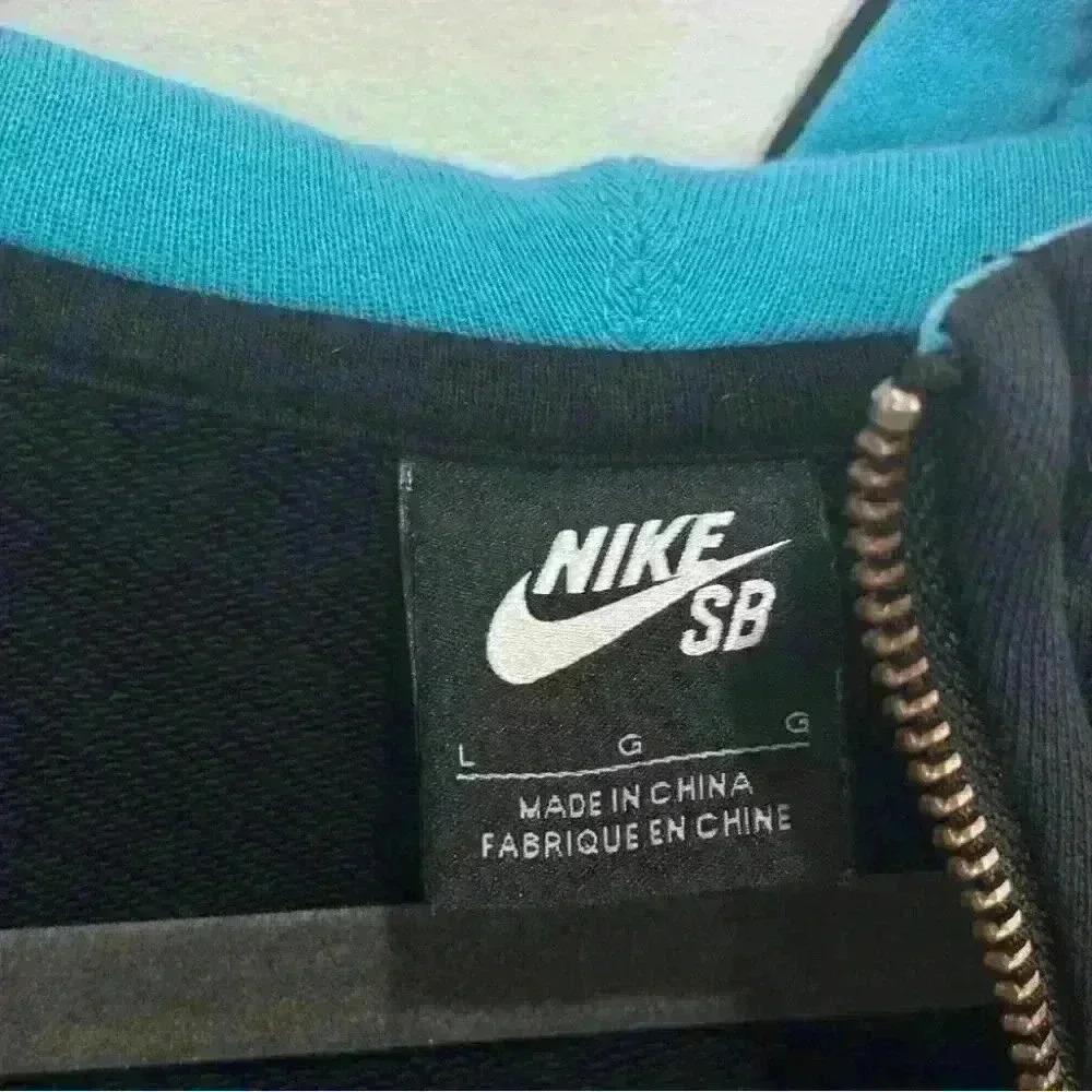 Nike SB Hoodie Sweatshirt Skateboarding Dark Blue L - Picture 6 of 9